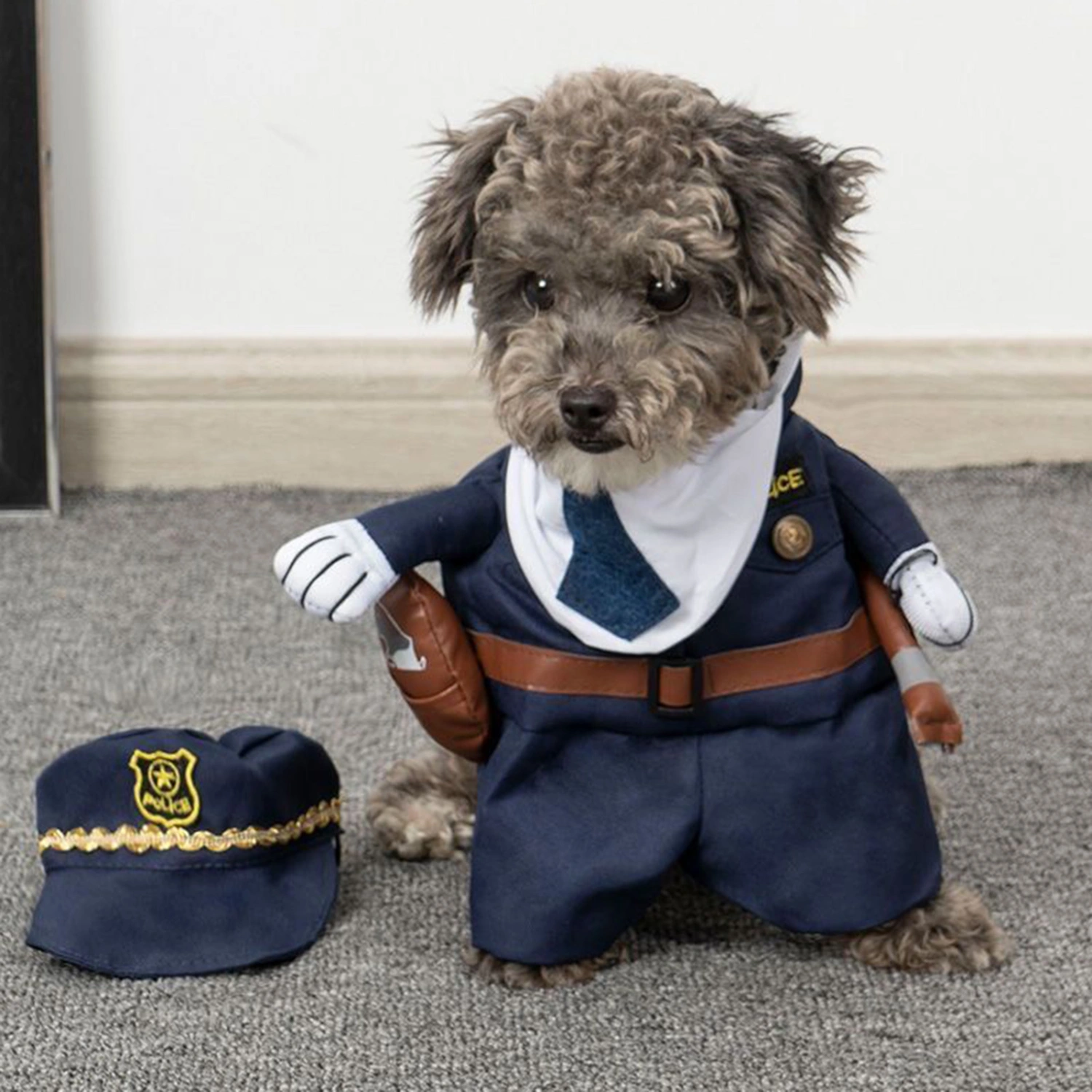 Pet Costume Dog Funny Clothes with Wig Set Fine Workmanship Cute Comical Outfits for Halloween Christmas Parties