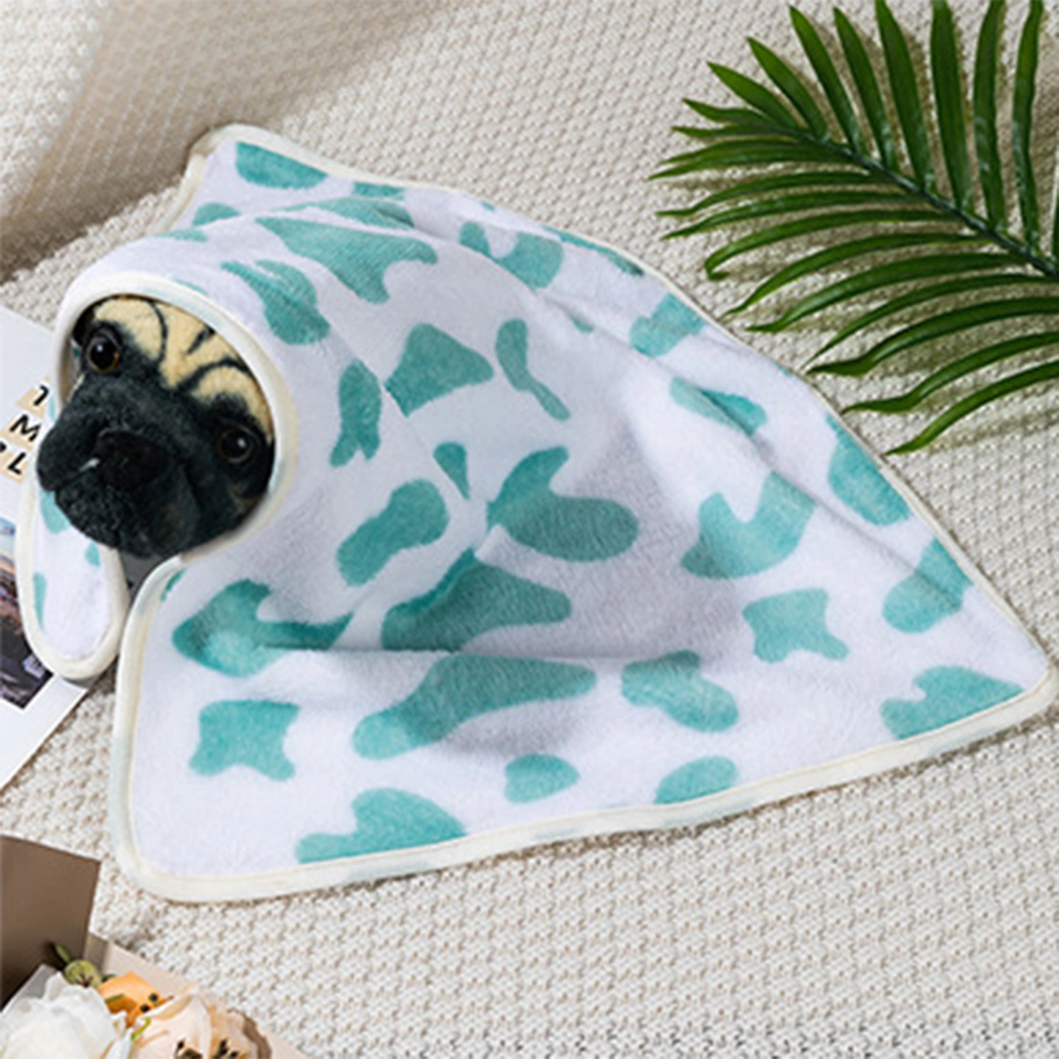 Pet Dog Blanket Soft Fluffy Fleece Sleep Mat Bright Color Washable Non-Fading Winter Warm Puppy Kitten Blanket
