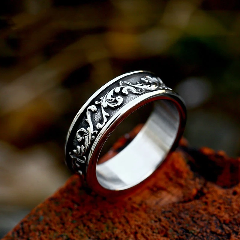 Stainless Steel Casting Simple Fashion Ring