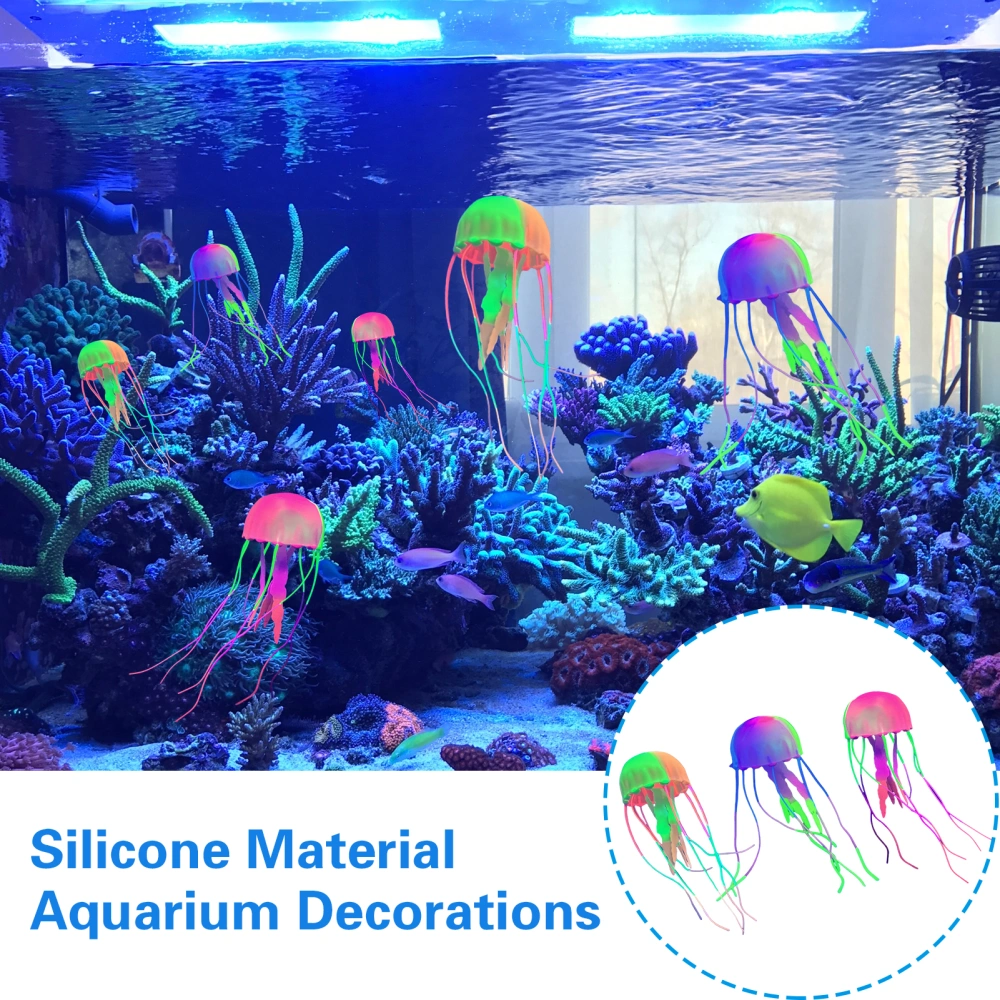 Fish Tank Ornament High Simulation Long-lasting Durable Artificial Jellyfish Aquarium Decoration for Home