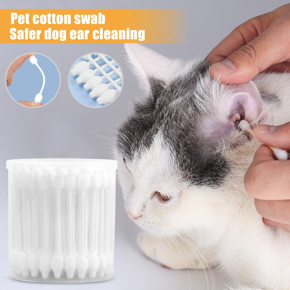 Pet Swab Dog Ear Cleaner Safe Effective Gourd-shaped Biodegradable Convenient Ear Infection Treatment Supplies