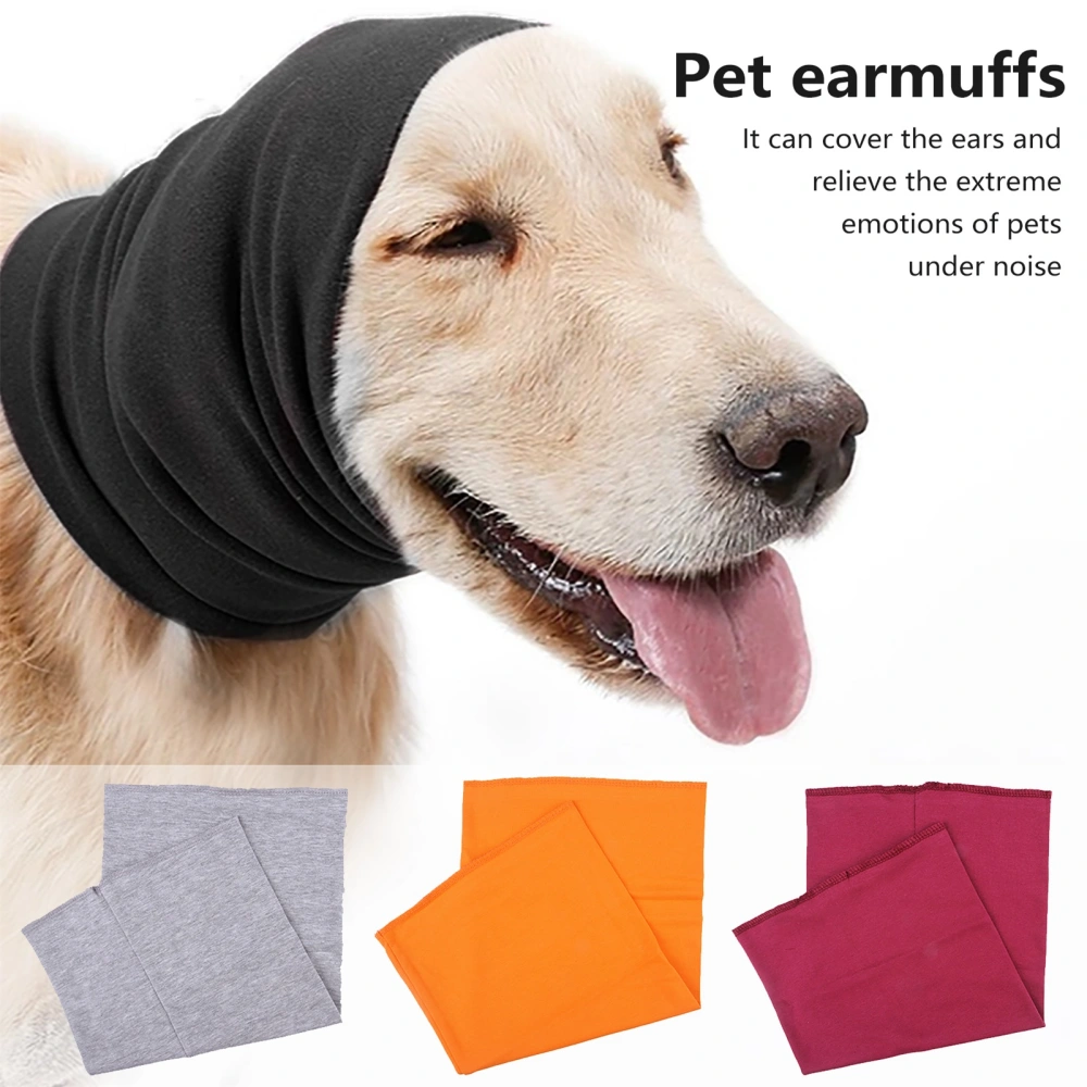 Pet Ear Cover High Elastic Noise Reduction Anxiety Relief Warm Windproof Cold Resistant Soft Outdoor Dog Cat Snood Head Cover Ear Wrap Hood Scarf Pet Supplies 