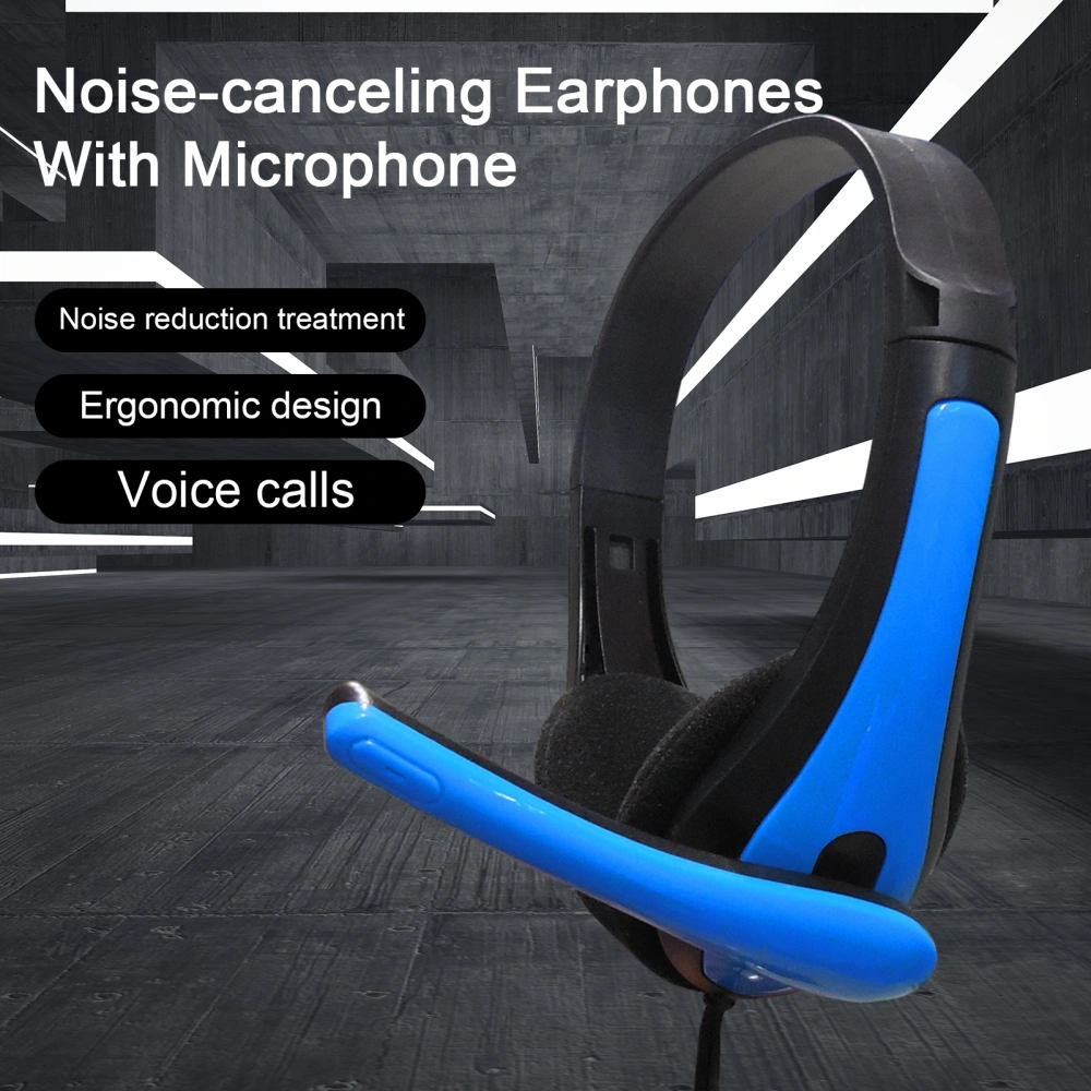 USB Wired Headset with Noise-canceling Microphone Clear Voice HiFi Sound Perfect for Call And PC Gaming