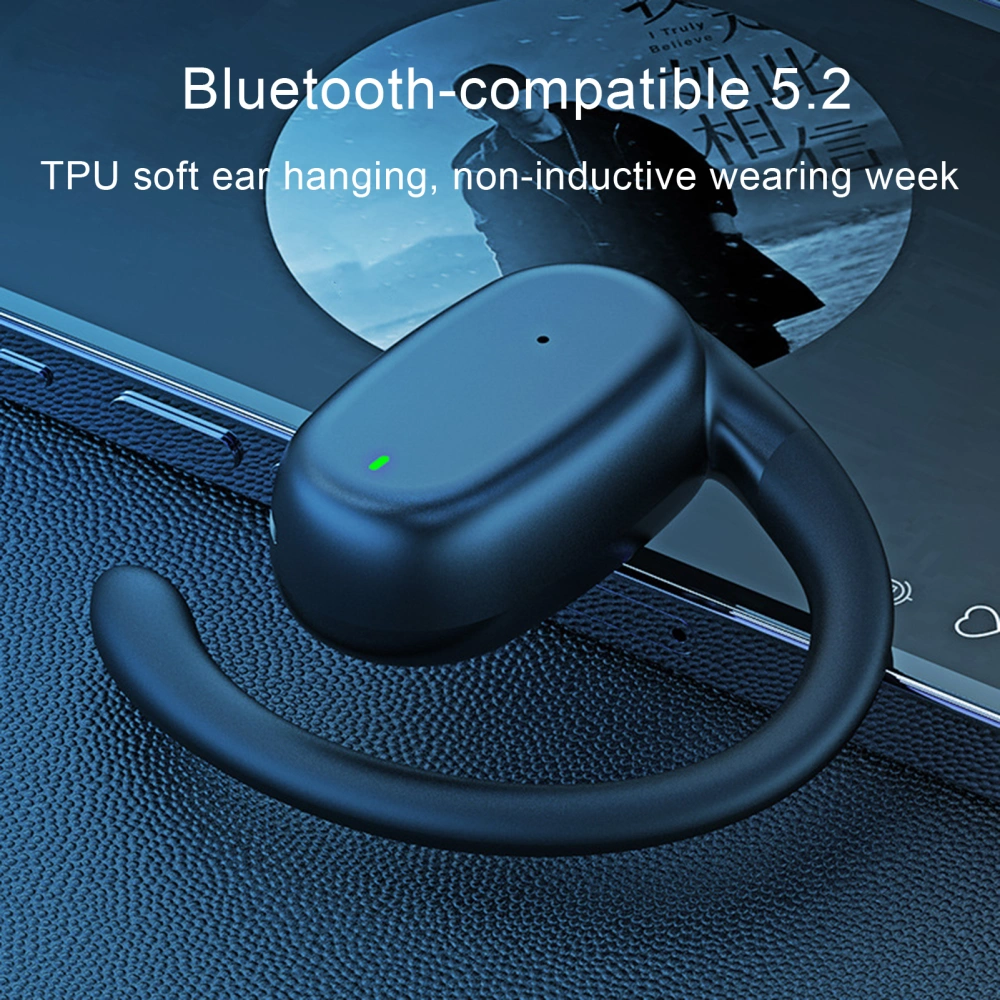  Wireless Headphones Single Open Ear Immersive 360 Degree Stereo Sound  with 16mm Drivers Bluetooth-compatible 5.2 Earphone