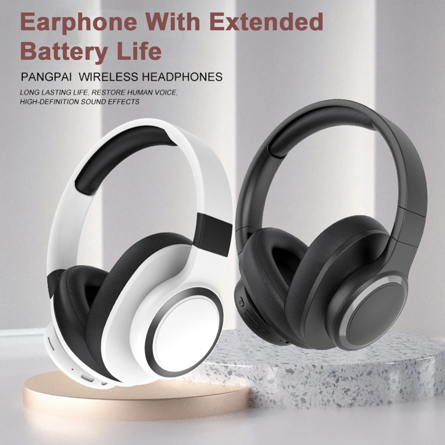 Wireless Bluetooth-compatible Headset 3D All-Inclusive Comfort Intelligent Noise Reduction Long Battery Life Earphone