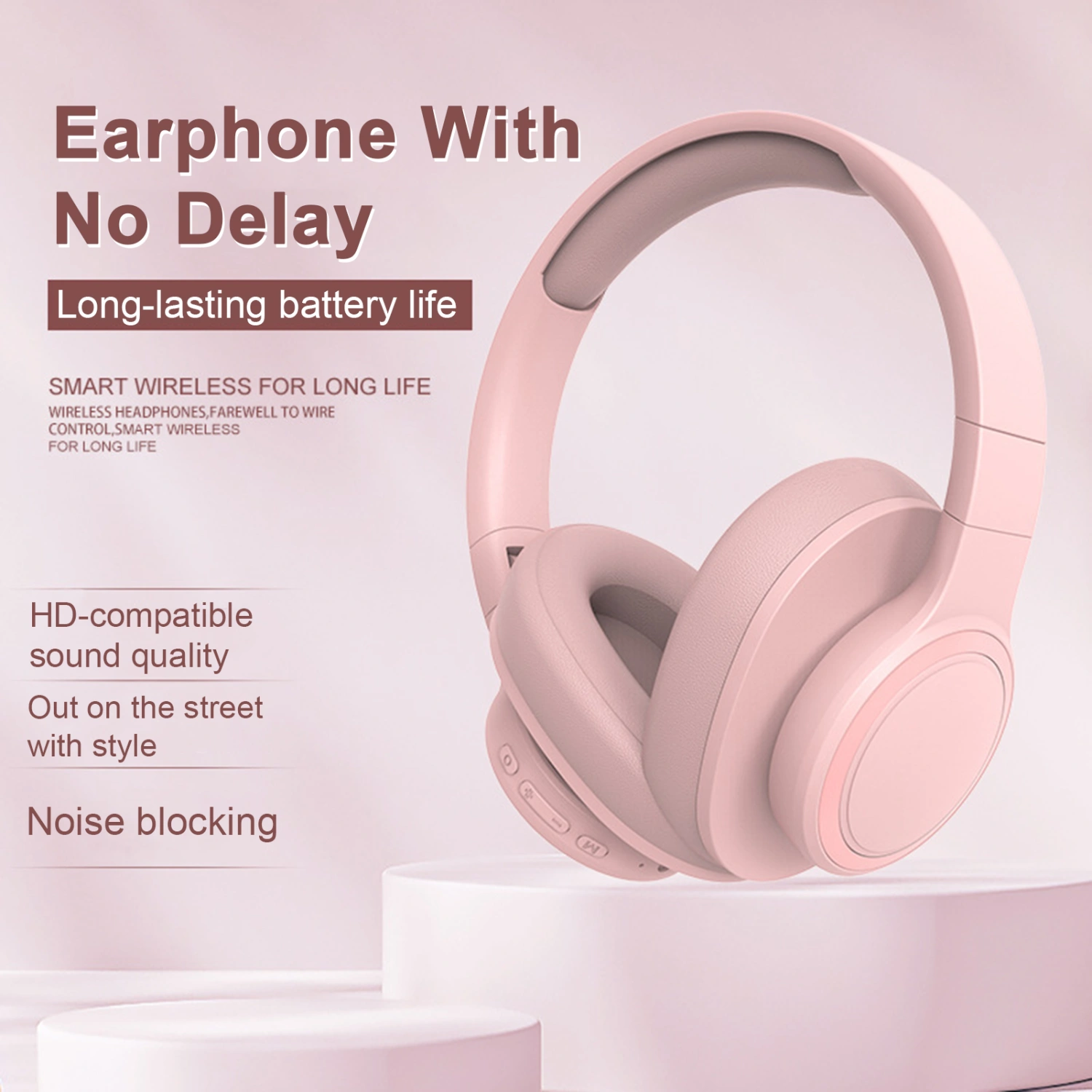Wireless Bluetooth-compatible Headset 3D All-Inclusive Comfort Intelligent Noise Reduction Long Battery Life Earphone