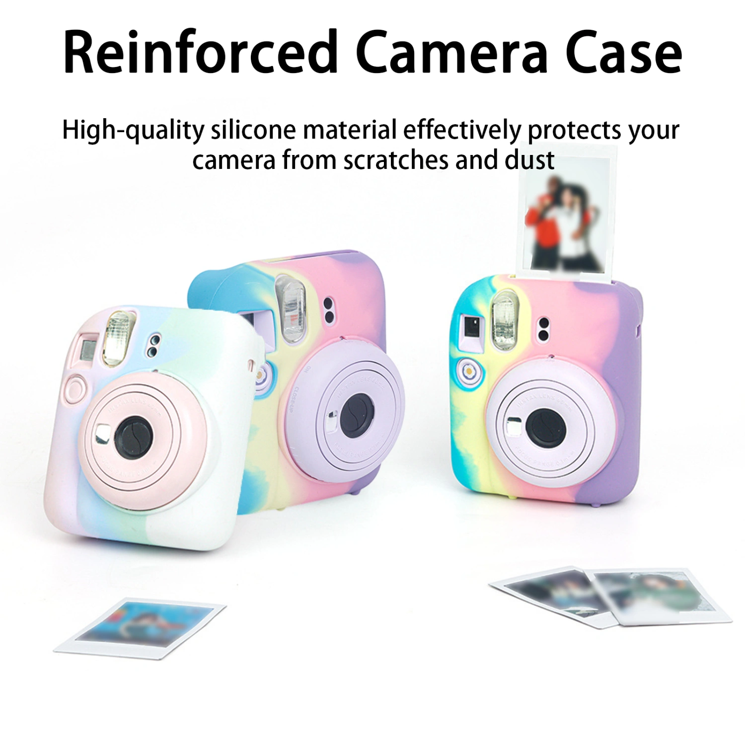 Camera Case Precise Hole Dustproof Scratch-proof Wear-resistant Flexible Protective Cover for Polaroid Mini12 