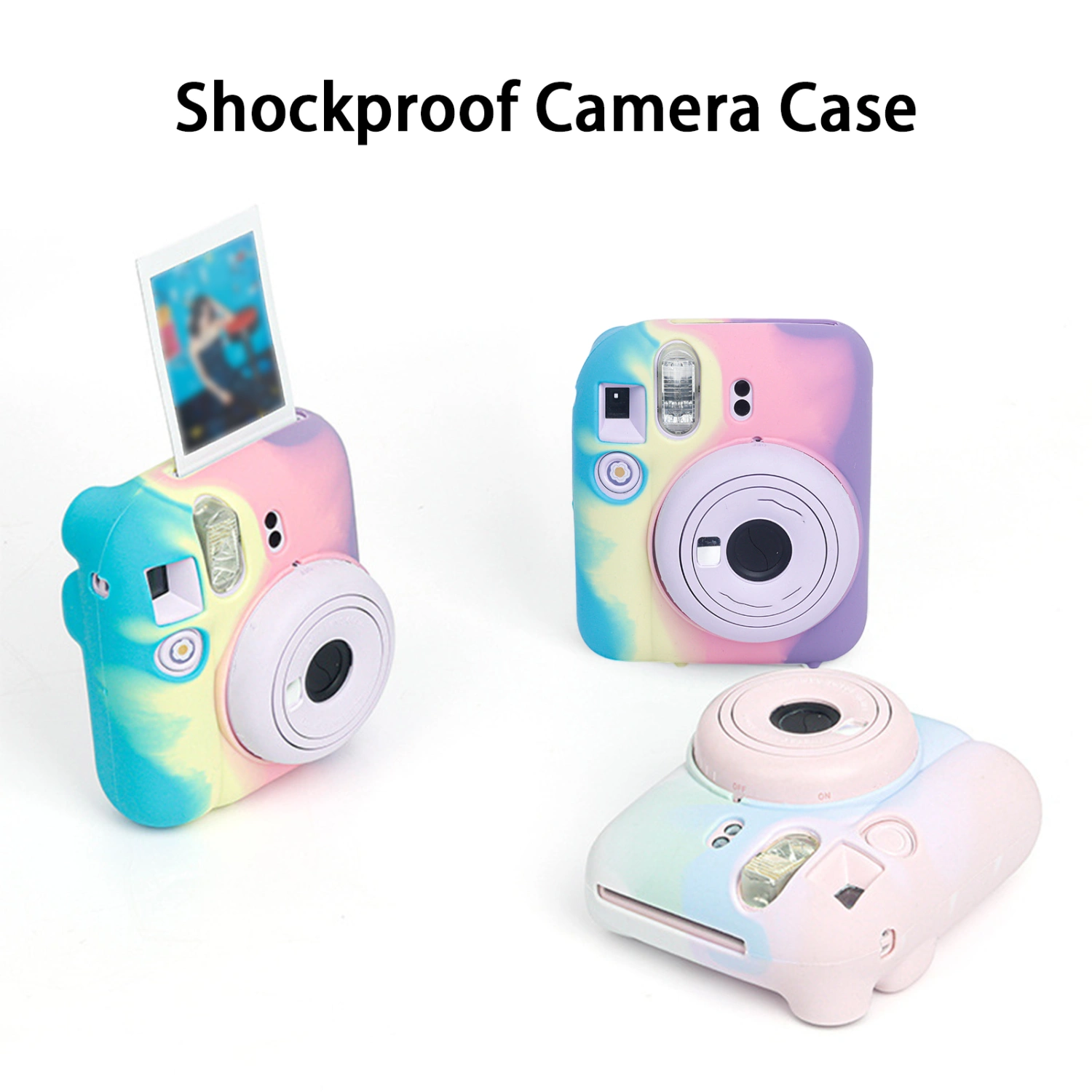 Camera Case Precise Hole Dustproof Scratch-proof Wear-resistant Flexible Protective Cover for Polaroid Mini12 