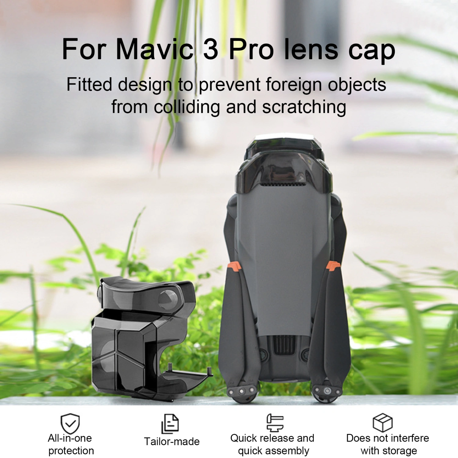 Drone Gimbal Camera Lens Cover Anti-scratch Dustproof Precise Fit  Hood Protects Cover for DJI Mavic 3 Pro