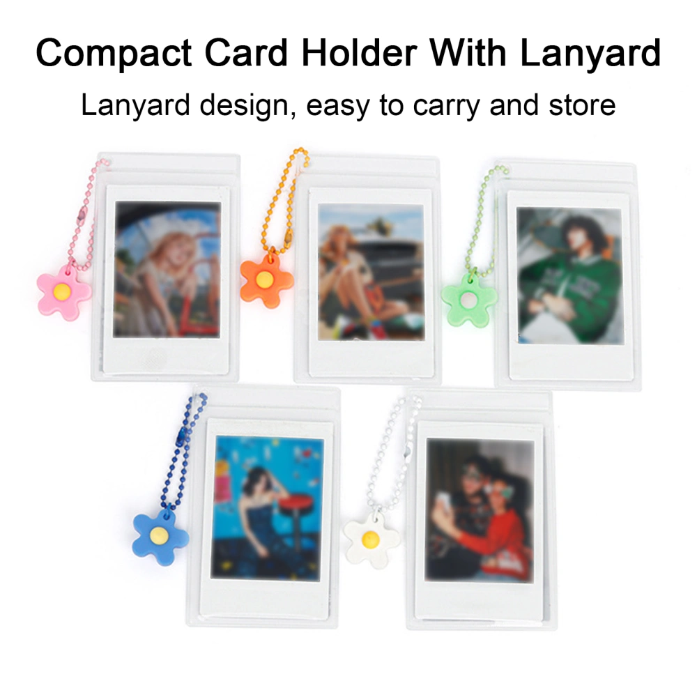  Photo Album Transparent PVC with Lanyard Waterproof Dustproof Storage Case Photocard Storage Case Gifts