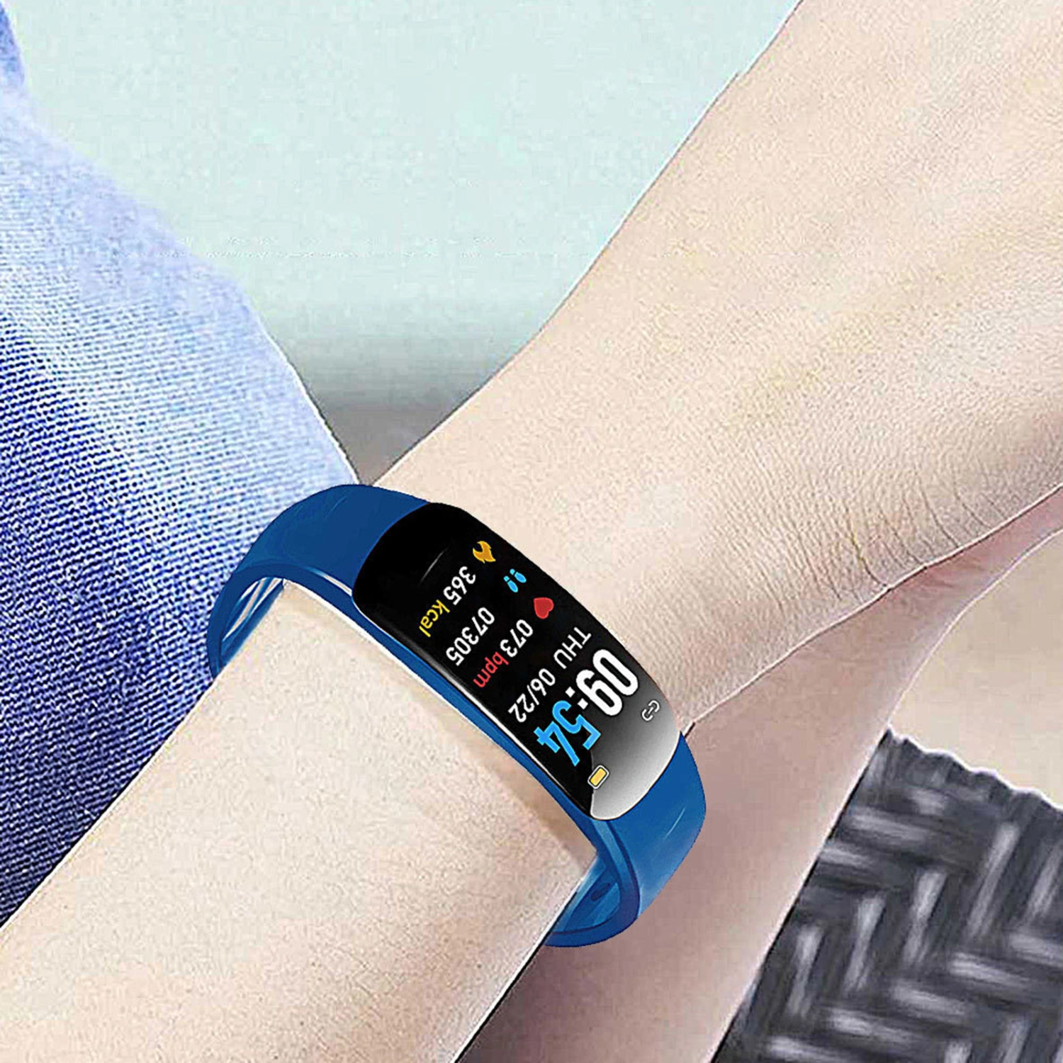 C1plus Wrist Smart Watch Bluetooth-Compatible HD-compatible Smart Reminder Weather Forecast Multiple Sport Modes Wrist Smart Watch Daily Life