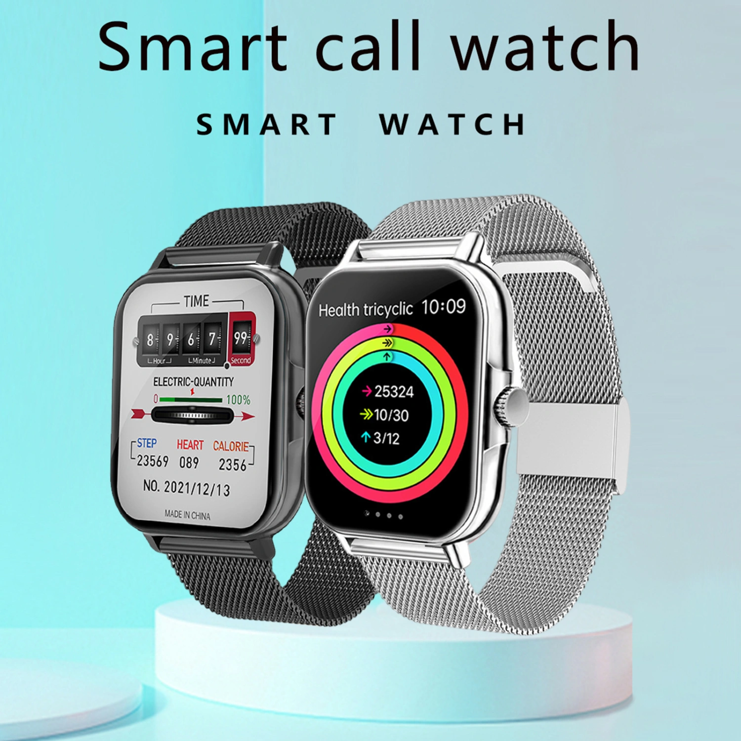 L21PLUS Smart Watch Full Touch Screen Bluetooth-compatible Calling Fitness Tracker Voice Assistant Watch Daily Wear