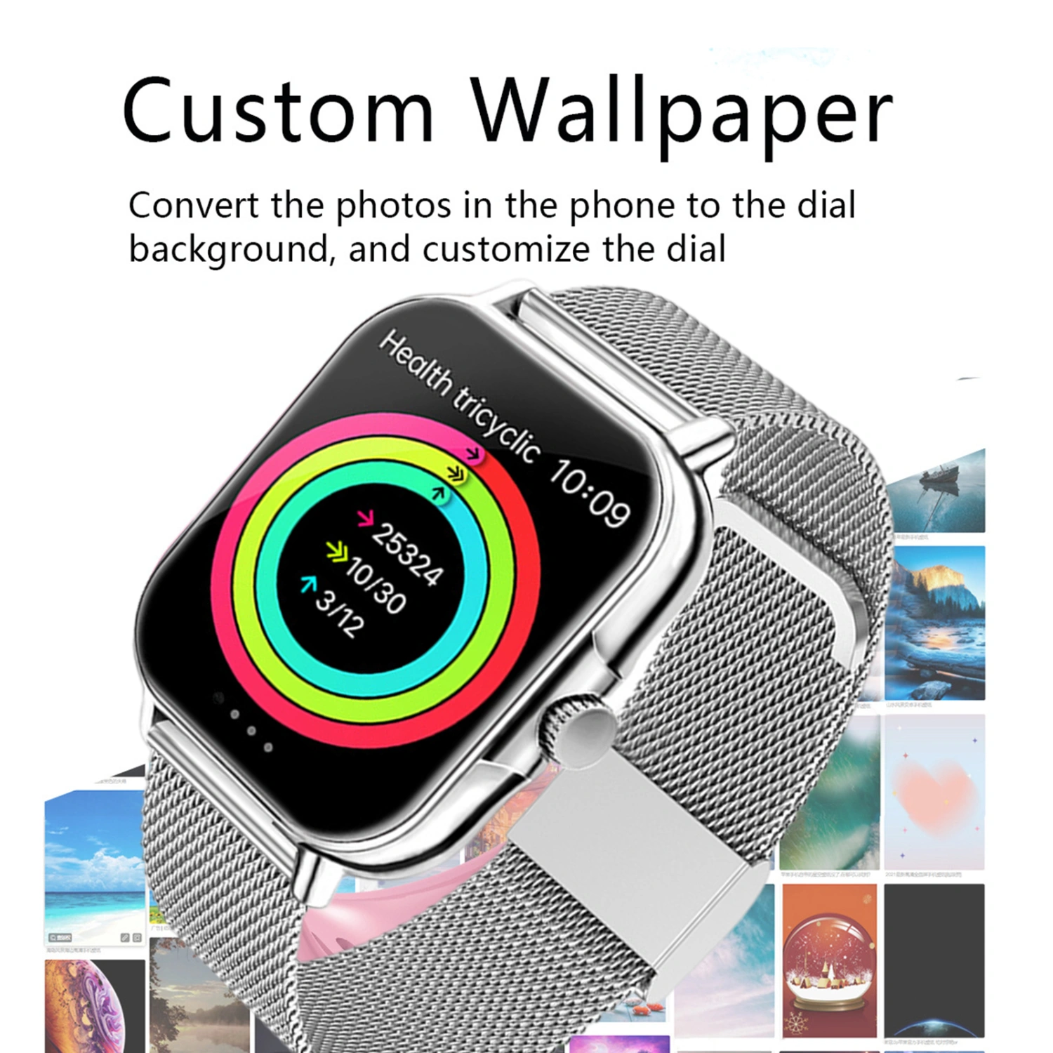 L21PLUS Smart Watch Full Touch Screen Bluetooth-compatible Calling Fitness Tracker Voice Assistant Watch Daily Wear