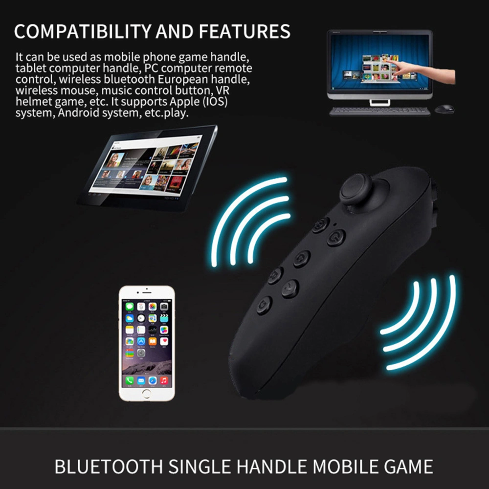 VR Gamepad Volume Adjustment Multi-functional Bluetooth-compatible 3.0 Game Music Video Controller Wireless Gamepad Mobile Phone Accessories