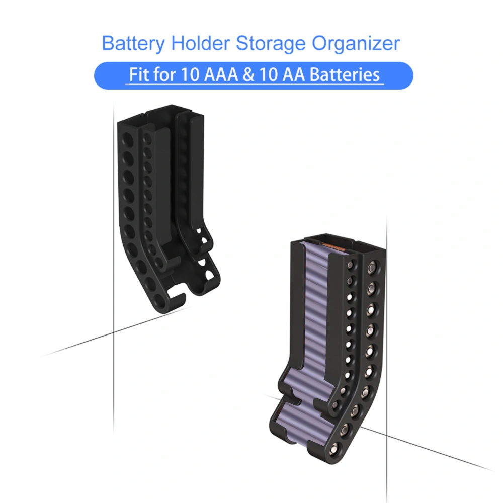 Battery Bracket Large Capacity High Stability Strong Load-bearing Simple Installation Wall Mounted Battery Hanging Holder