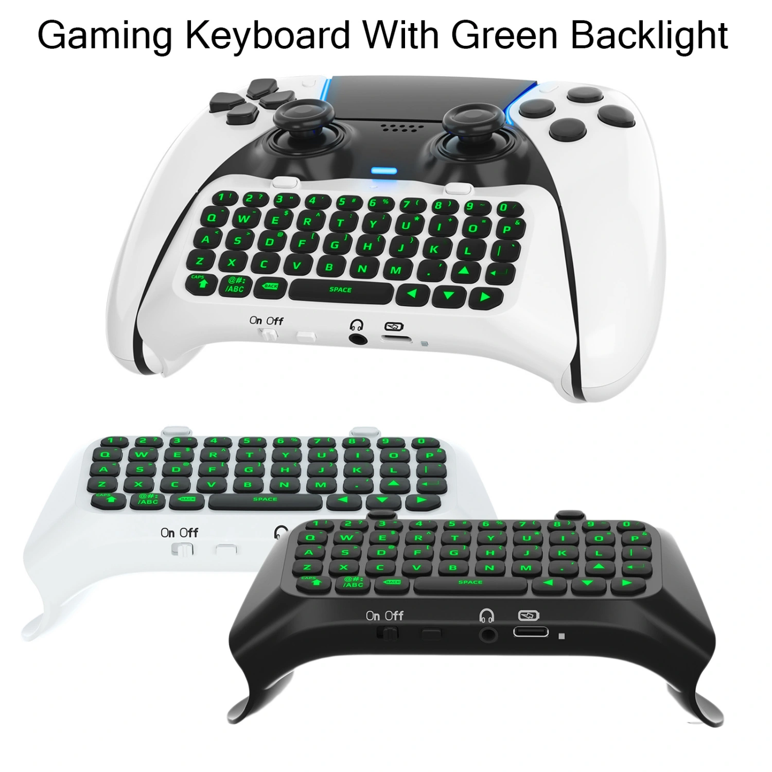Keyboard Plug Play with Elite Handle Built-in Speaker Wireless Bluetooth-compatible Keyboard Backlit Design Ambiance for PS5 Elite