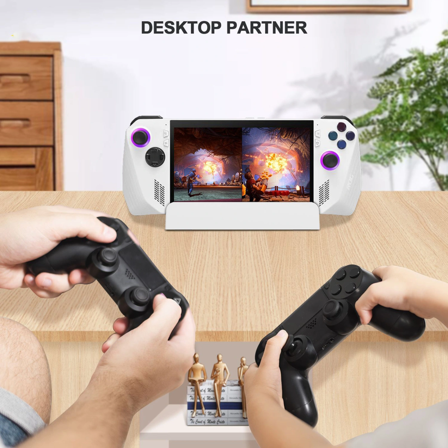 Game Console Holder Angle Adjustable Heat Dissipation Holes Design Non-slip Mobile Phone Game Console Bracket