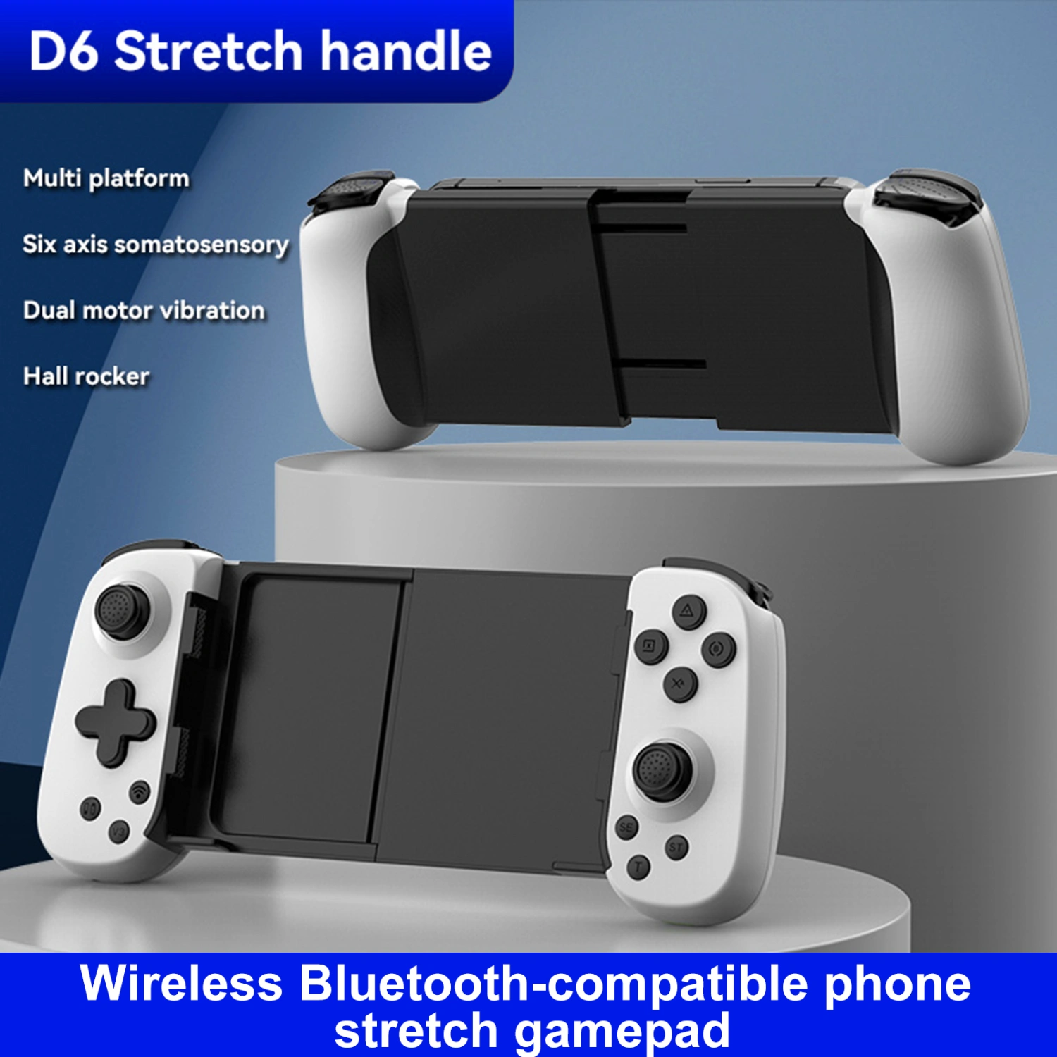 Game Controller Low Latency High Sensitive Quick Response No Driver Required Universal Bluetooth-compatible Joystick Gamepad
