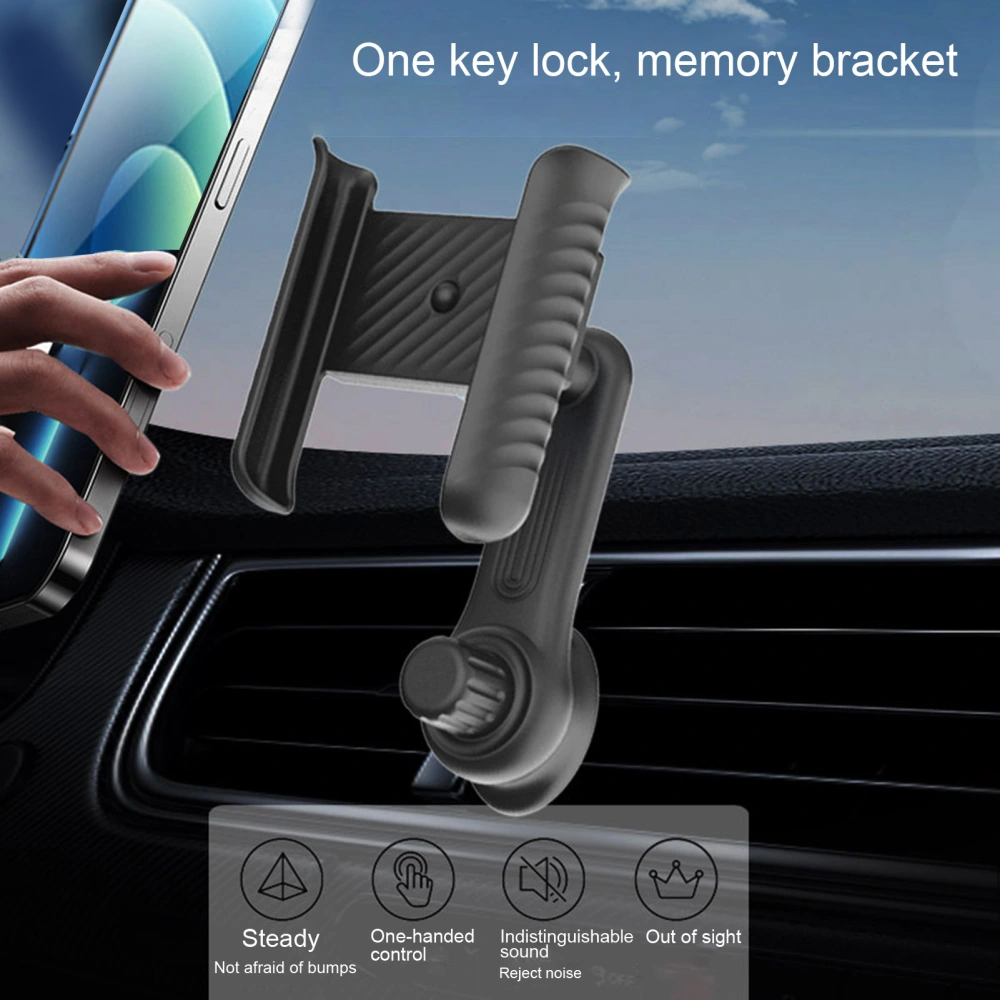 Mobile Phone Holder 360 Degree Rotation One-touch Locking Adjustable Phone Holder Mount Windshield Vent Car Phone Mount Mobile Phone Accessories