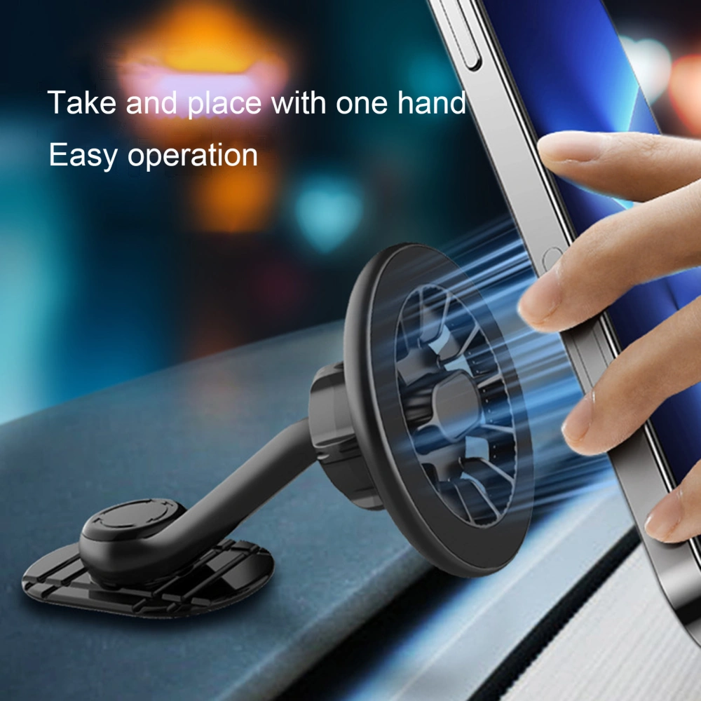 Magnetic Phone Holder High Stability 360-Degree Rotation Wide Compatibility Windshield Dashboard Car Cellphone Mount