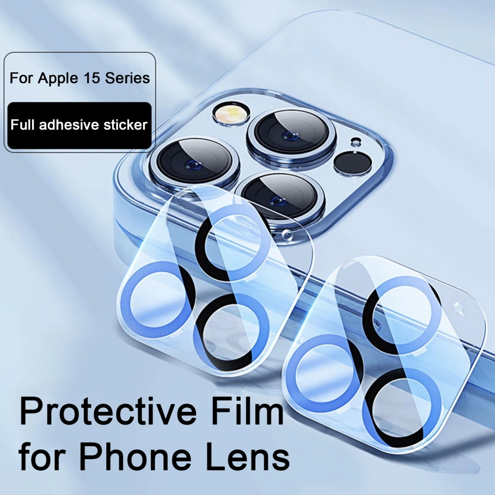 Phone Camera Tempered Glass Full Wrap HD-compatible Scratch-resistant Lens Protection for iPhone 15/15Plus/15Pro/15Pro Max