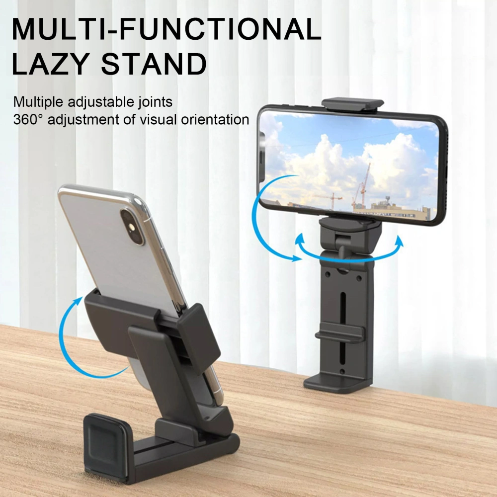 Phone Holder 360-Degree Rotatable Compact Size Portable Travel Use Mobile Phone Stand Clip-on Phone Bracket