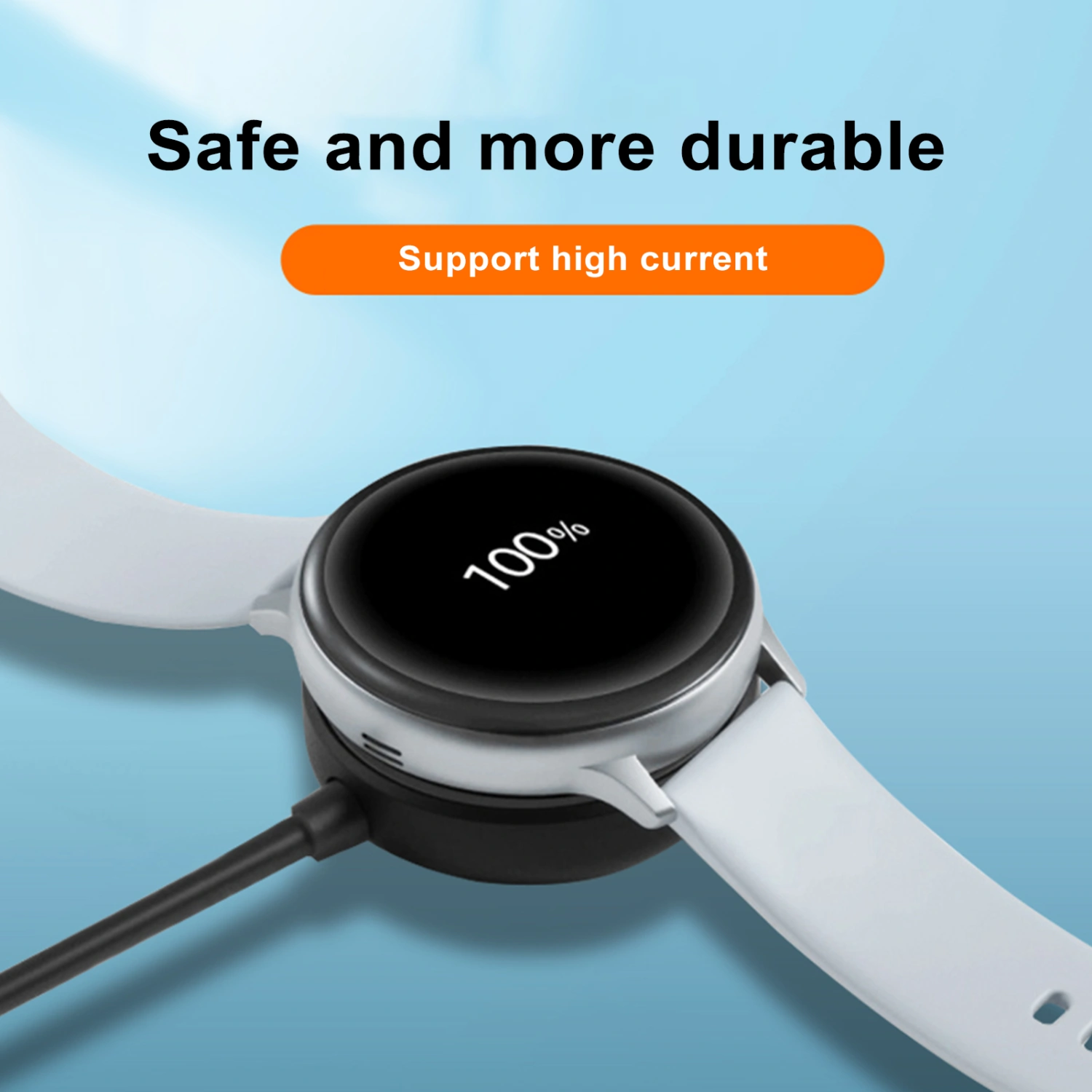 Wireless Charger Free Angle Adjustment Quick 2-hour Charge Type-C Interface Fast Charging Watch Charging Stand for Samsung Watch 6/5/4