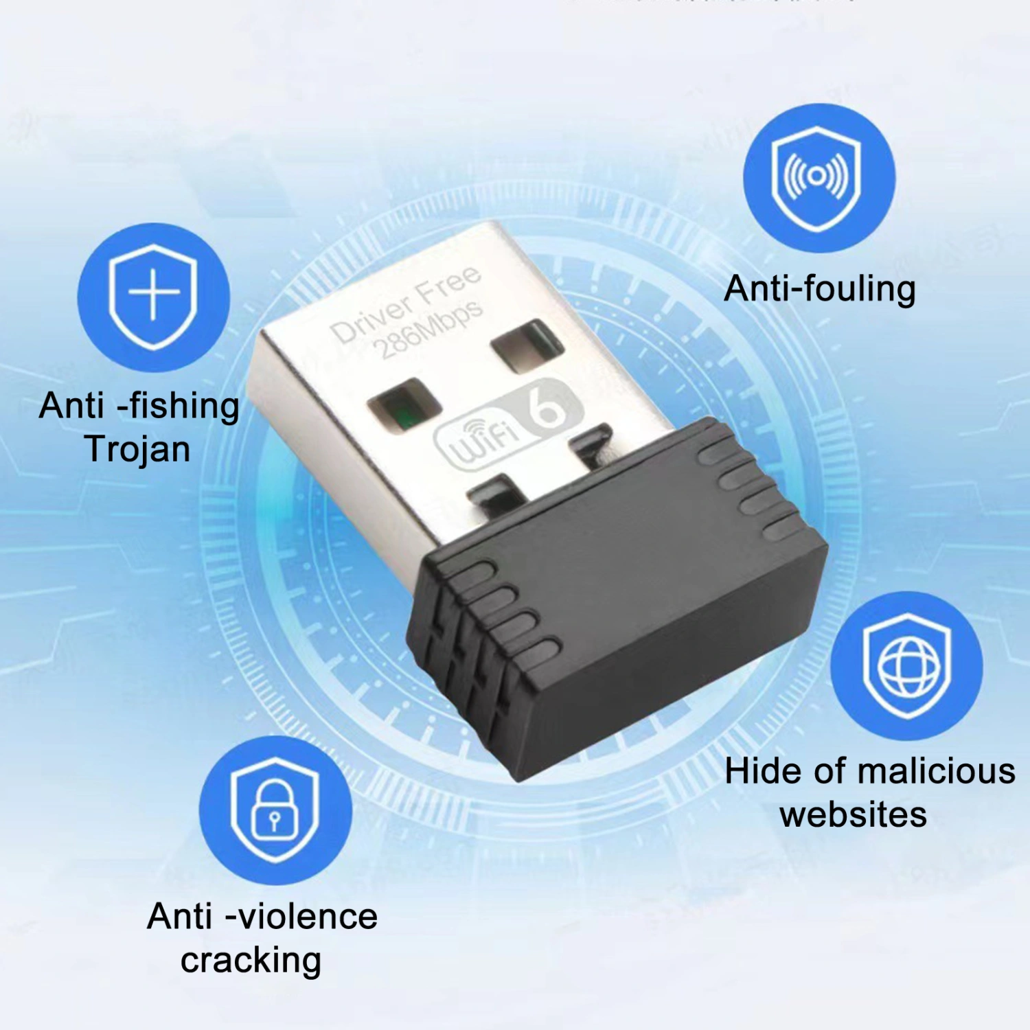 USB Wireless Network Card Driver-Free 300Mbp/s Wireless Wi-Fi Adapter 802.11ac Wi-Fi Signal Receiver Launcher For Laptop Desktop Computer