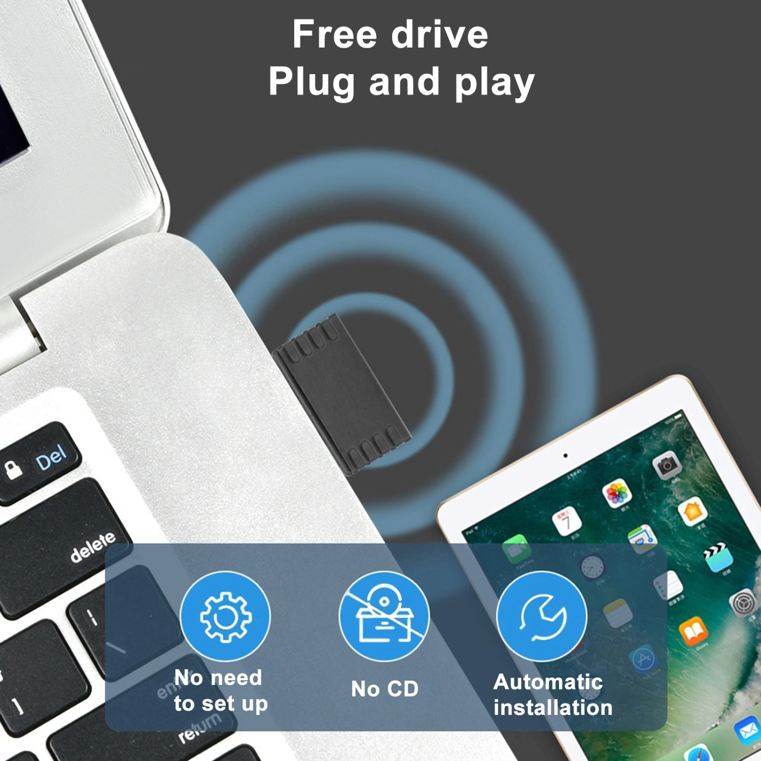 USB Wireless Network Card Driver-Free 300Mbp/s Wireless Wi-Fi Adapter 802.11ac Wi-Fi Signal Receiver Launcher For Laptop Desktop Computer