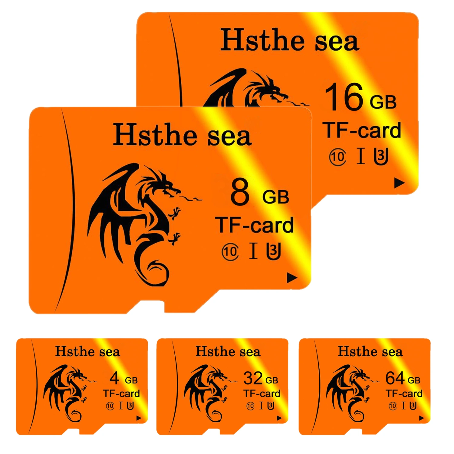4/8/16/32/64GB TF Card Dragon Print Mini Waterproof Portable High Speed Read Write Memory Card Phone Accessories