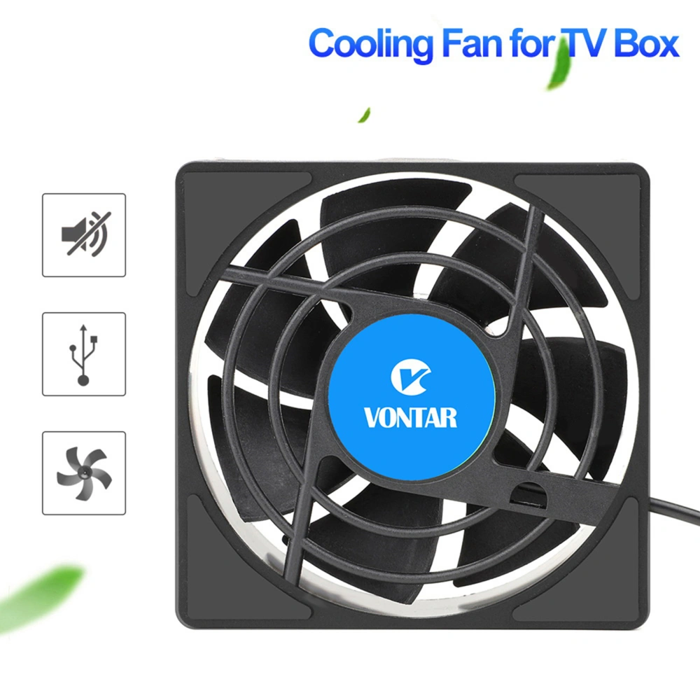 Computer Cooling Fan Sleeve Bearing USB Mini Fan 2000RPM Mute Heat Dissipation Computer CPU Cooler Fan Computer Accessories for Android TV Box Router