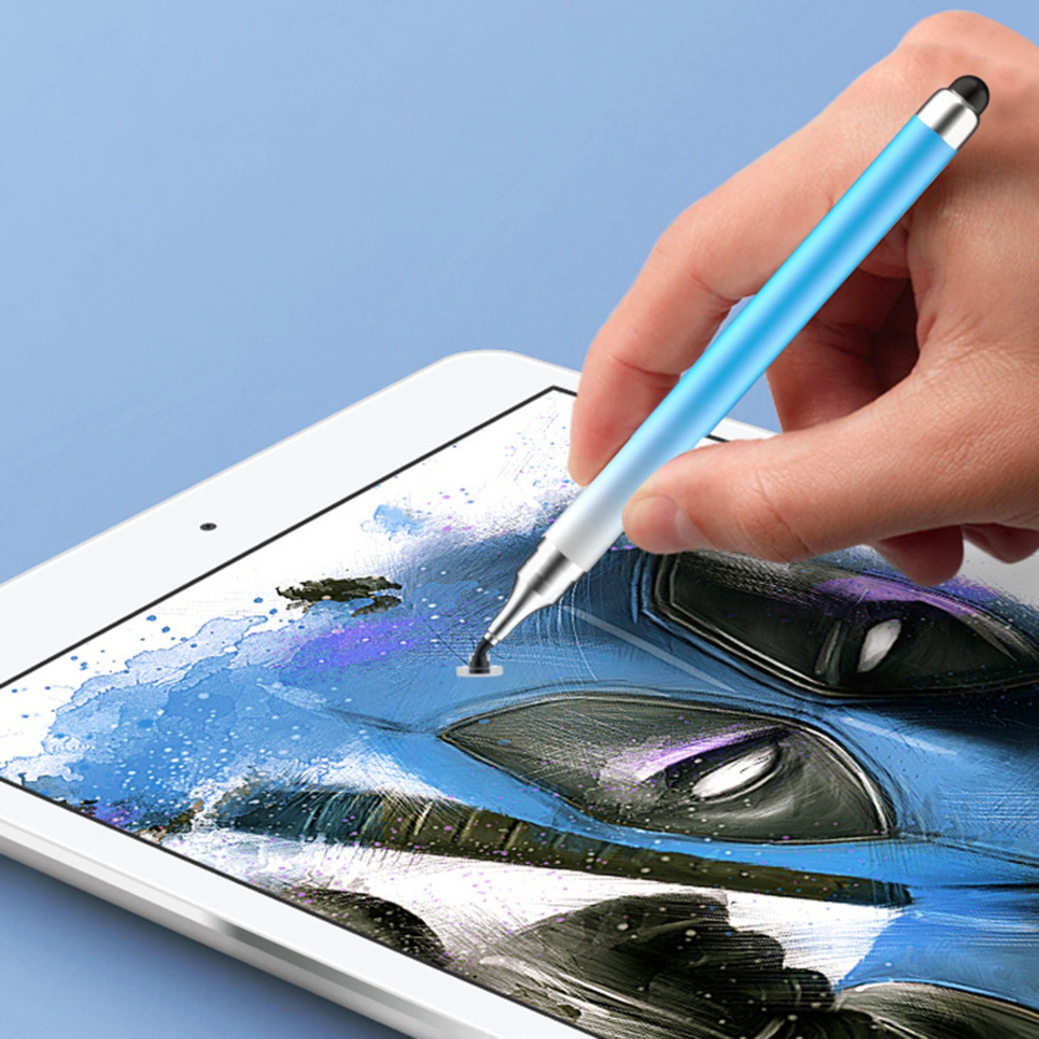 Stylus Pen Gradient Color Double-headed High Precision Sensitive Anti-slip Universal Mobile Phone Tablet Capacitive Screen Disc Stylus Tablet Accessories