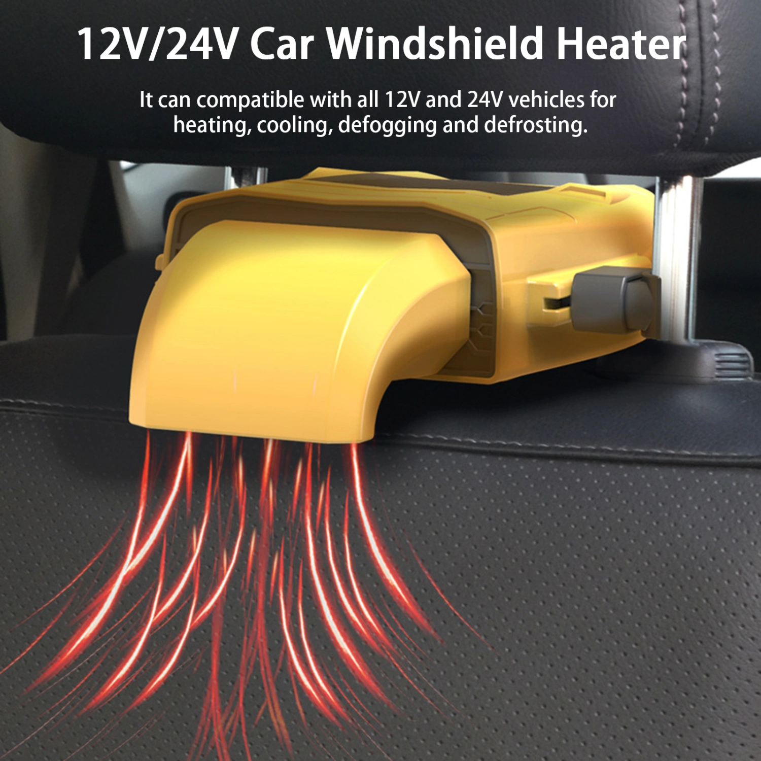 Electric Heating Fan Energy Saving Dual Use Heating/Cooling Car Seat Heater Windshield Demister Defroster Auto Accessories