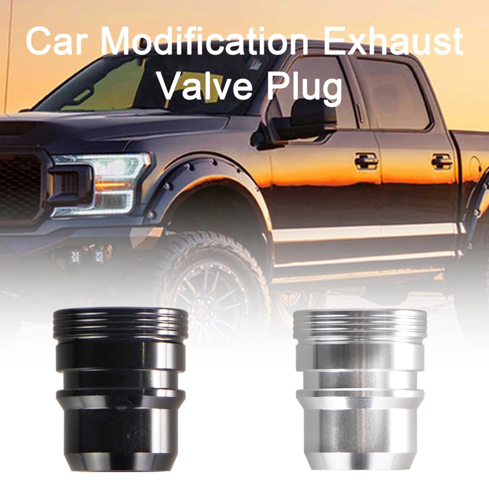 Car Modification Plug Easy to Install Wear-resistant Anti-rust Anti-corrosion Professional Replacement Aluminum Alloy Auto Exhaust Valve Plug for Ford 13-21 F150/ 3.5l 2.7l VTA