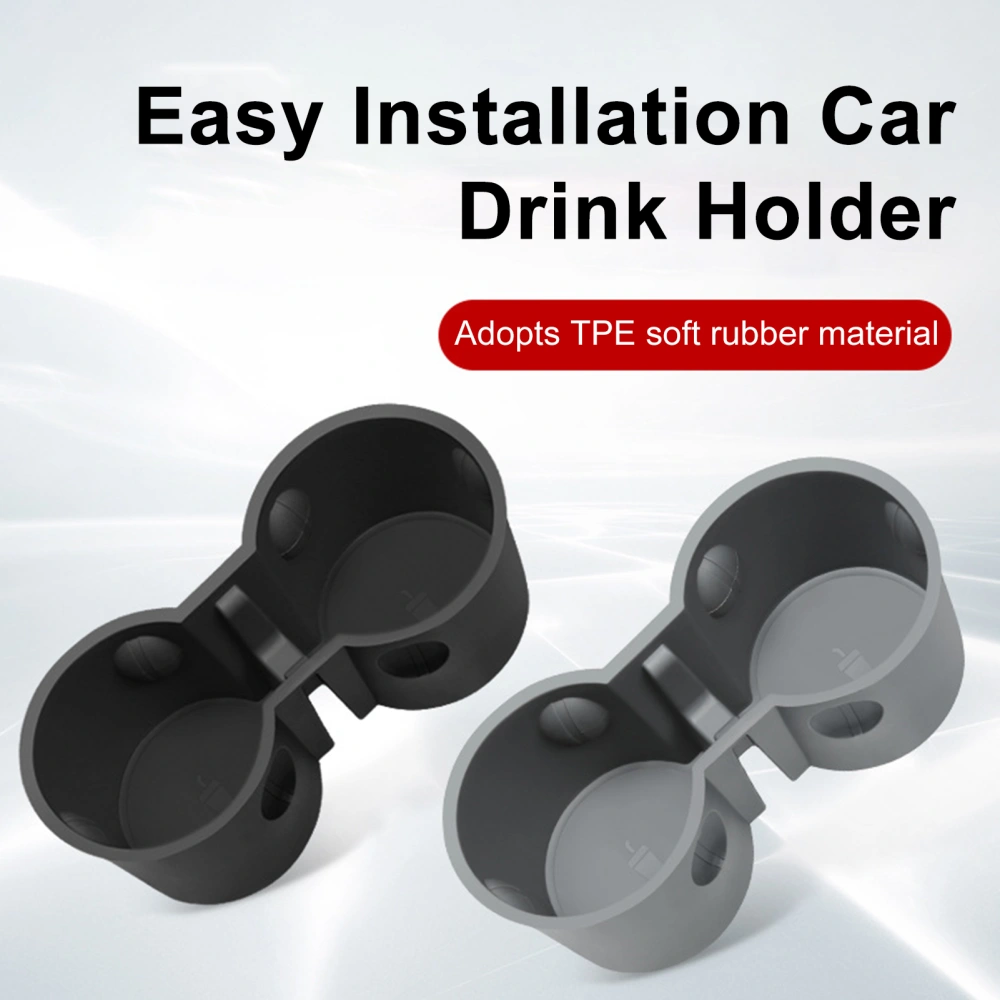 Cup Center Cup Holder Perfect Fit Easy Installation TPE Auto Water Cup Container Car Interior Accessories for Tesla modely/3