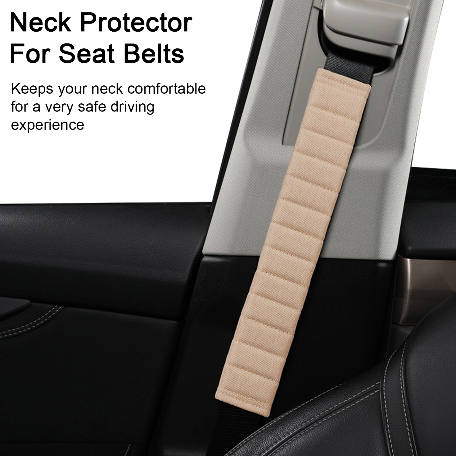 Car Seat Belt Covers Cushion Soft Cloth Safety Belt Protector Shoulder Strap Extra Long Protective Pad Protect Your Neck And Shoulder Car Seat Accessories