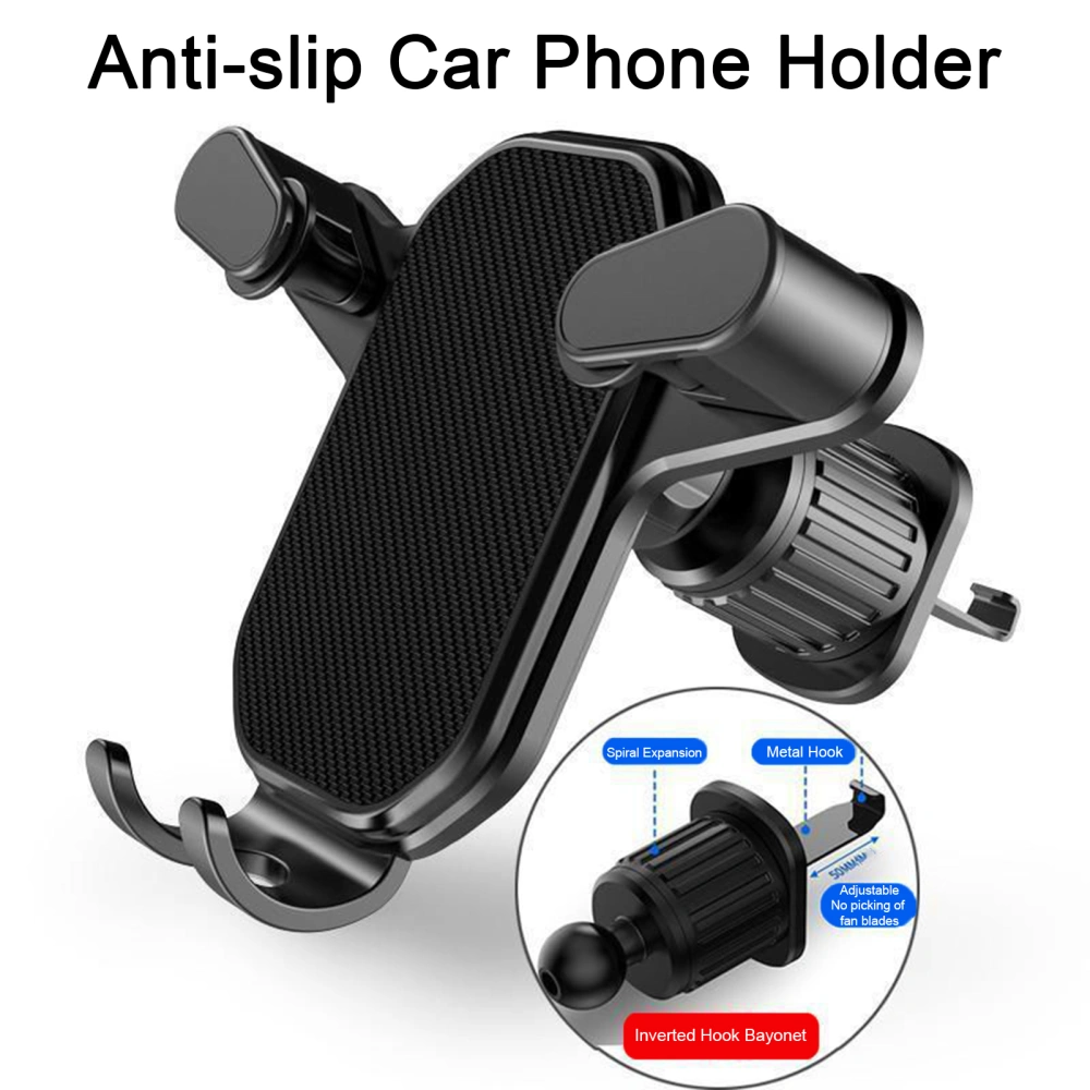 Car Vent Phone Mount Ultra Stable Easy Install Secure Hold Sturdy Anti-rust Wear-resistant Car Phone Holder