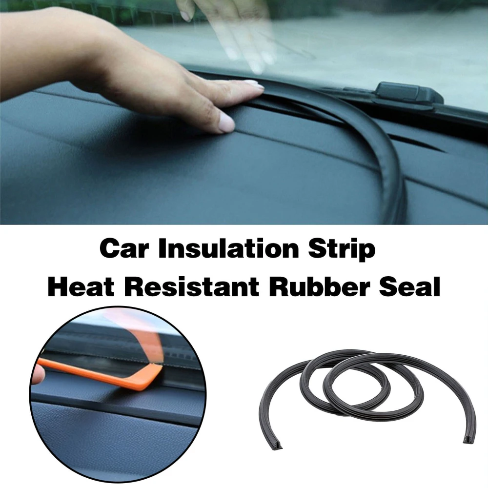 Car Rubber Seal Protector Guard Strip Automotive Sealing Strip Center Console Edge Protector Acoustic Strip Universal Windshield Trim Strip