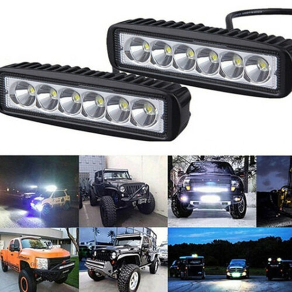 Motor LED Light 6smd 18W High Brightness Waterproof Anti-fog Stable Long Endurance Wide Illumination Angle Headlight Headlamp Maintenance Headlight