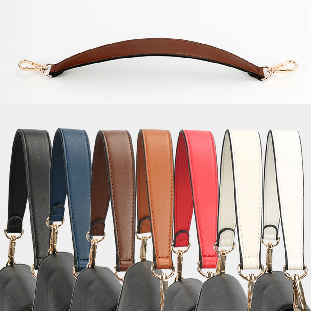 Bag Strap Detachable Wear-resistant Non-fading Fine Plain Grain Soft Texture Replacement Faux Leather Women Shoulder Bag Strap Bag Accessories