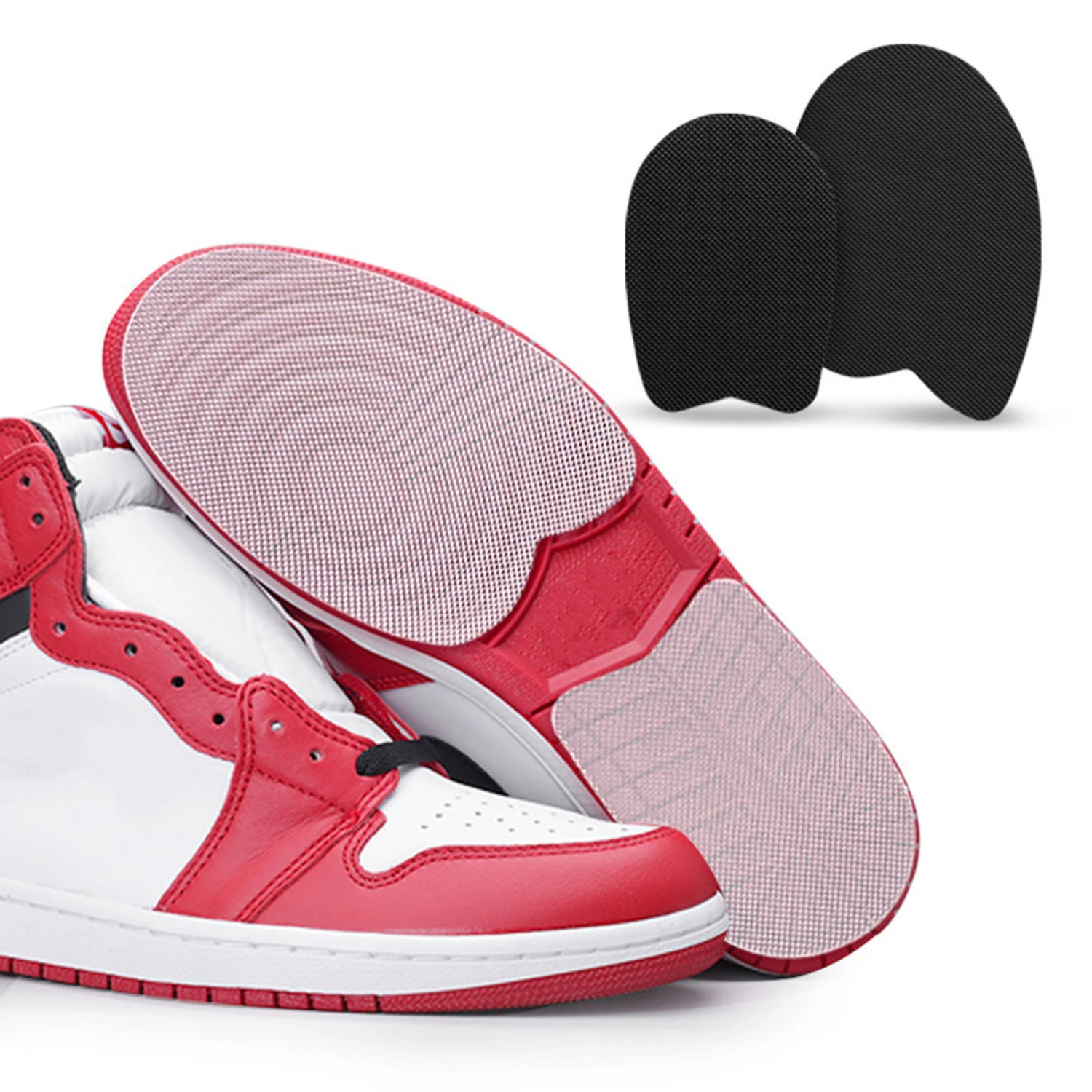 1 Pair Shoes Soles Non-Slip Self-Adhesive No Need to Cut Strong Ground Grip Wear-resistant Protective Wide Application Sneakers Outsole Sole Protectors Shoes Accessories