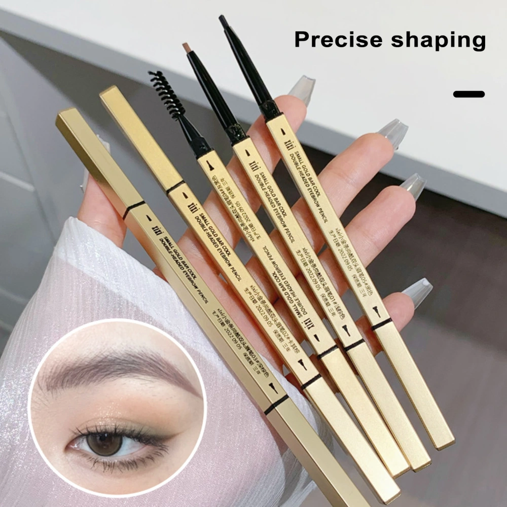 Eyebrow Pencil with Brush Professional Waterproof Sweat-proof Eye Brow Liner Long Lasting Makeup Easy to Color Eyebrow Definition Pencil Tattoo Makeup Kit Microblading Supplies 