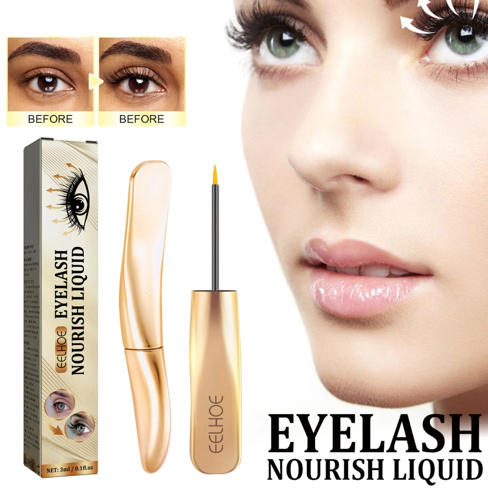 Eyelash Growth Liquid Nourishing Lash Serum Natural Curly Thick Eyelash Moisturizing Treatment Solution Hair Grower Essence Fluid Cosmetics for Women Men