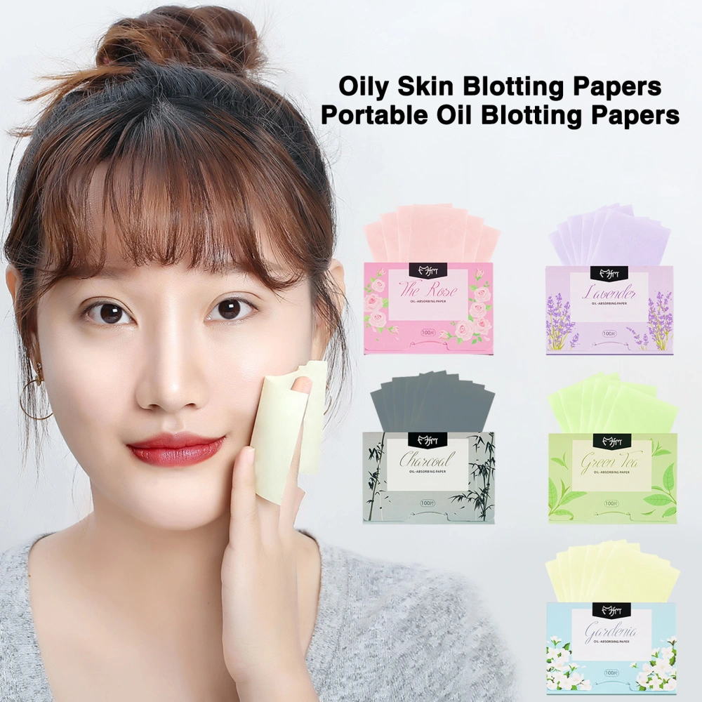 2 Boxes Oil-absorbing Paper Face Blotting Sheets Oily Skin Face Oil Wipes Extraction Type Plant Fragrance Safe No Irritation Oil-controlling Paper 