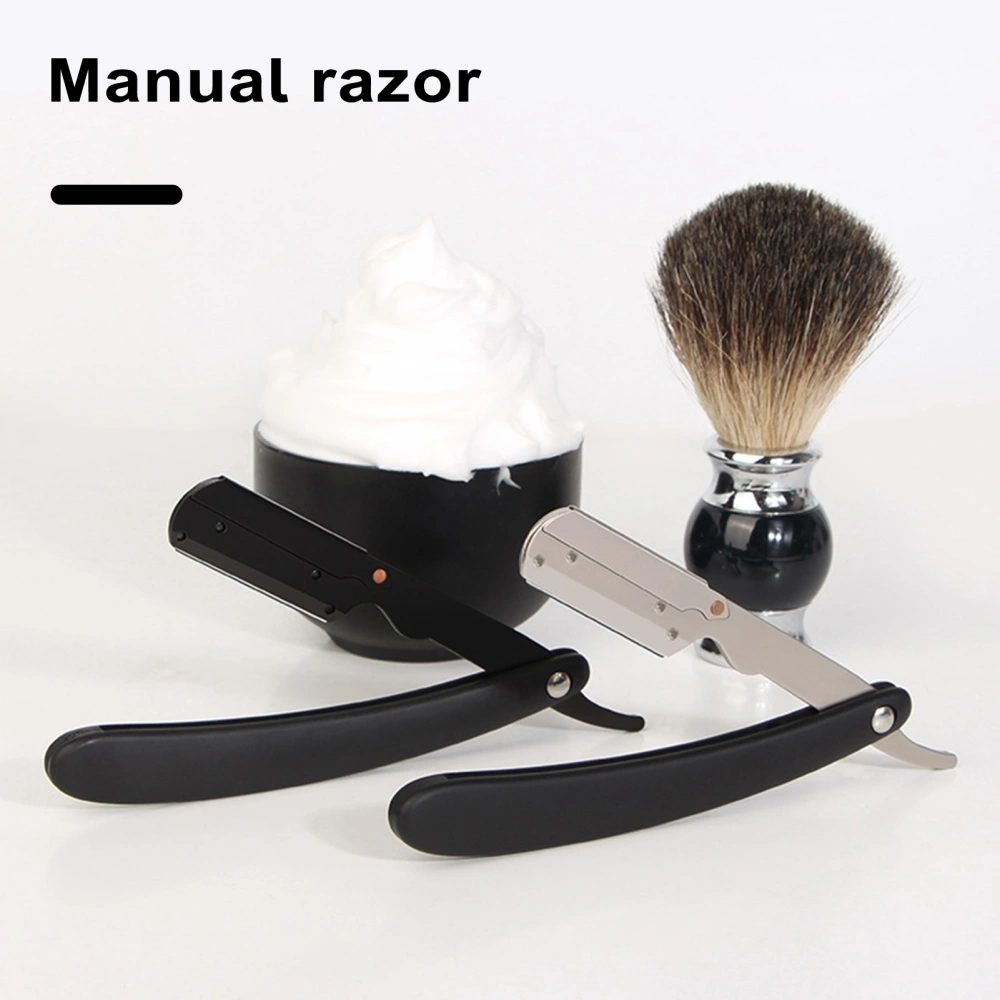 Razor Manual Shaver Shelf Ergonomic Design Stable Blade Fixing Comfortable Grip Convenient to Use Razor Holder Without Blade