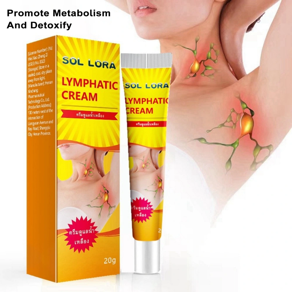 20G Lymphatic Health Ointment Reduce Swelling Eliminate Fatigue Neck Care Lymphatic Cream Home Accessories