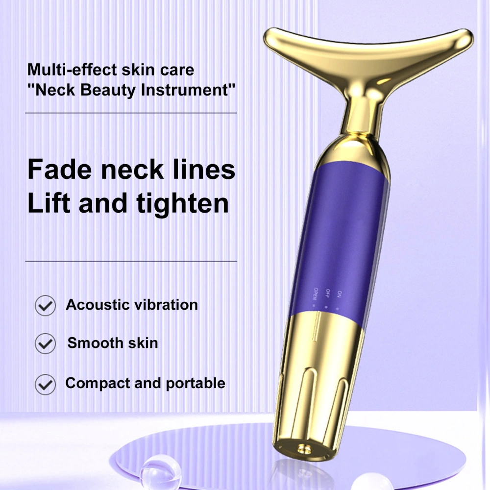 Neck Beauty Instrument Vibrating Firming Neck Instrument Massager for Smooth Lifted And Beautiful Skin