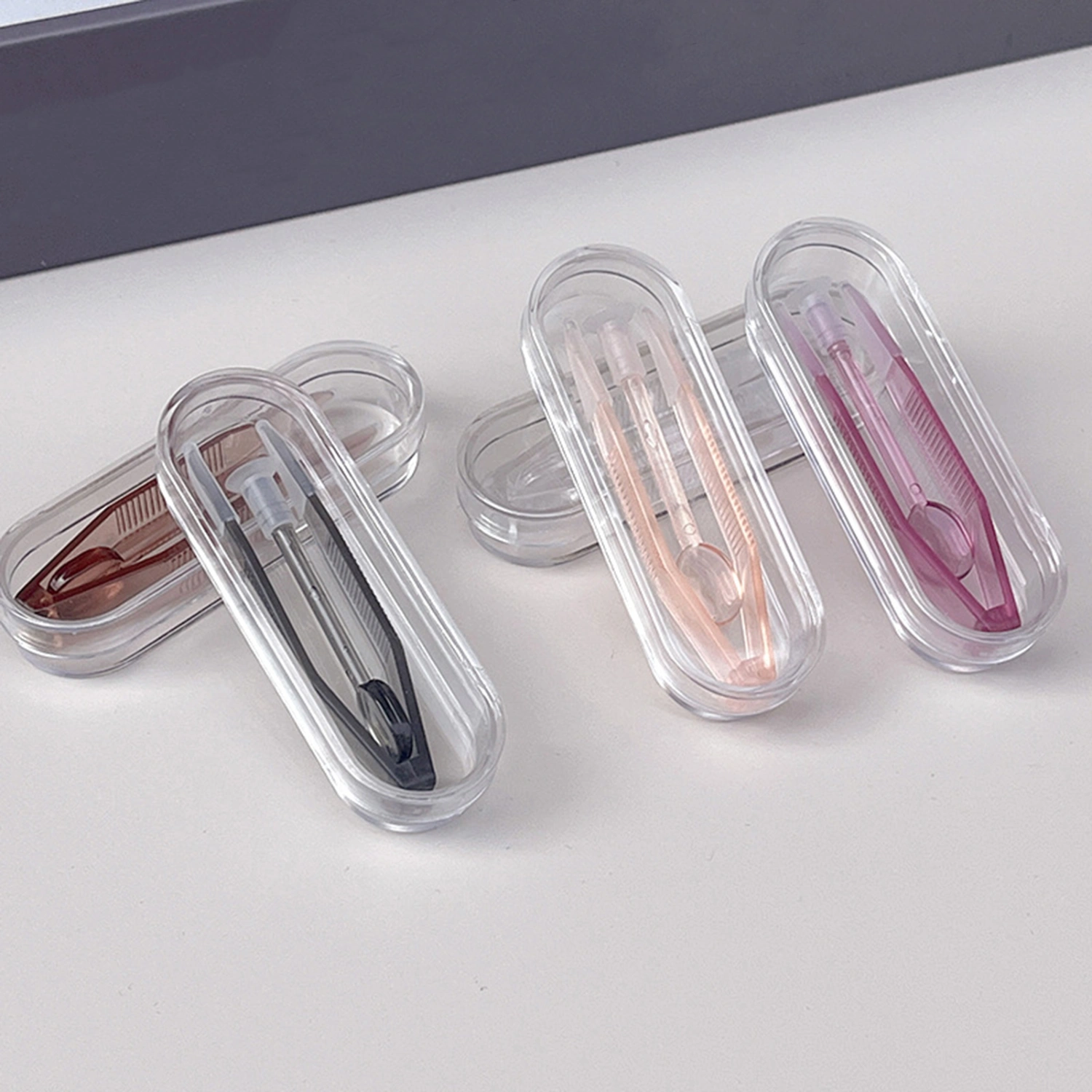 6Pcs/Set Colorful Contact Lens Remover Inserter Tool Case Set Contact Lens Applicator with Soft Tip Contact Lens User Supplier