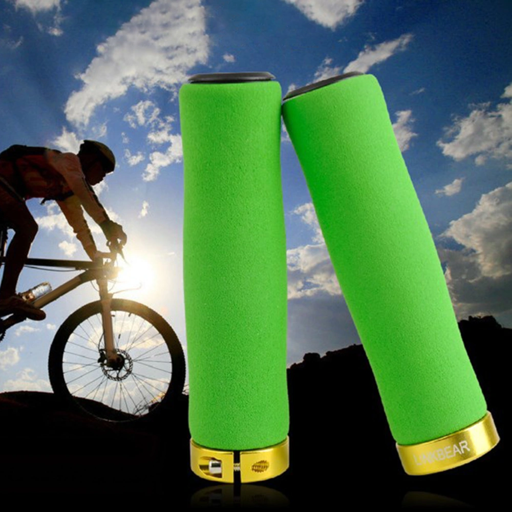 1 Pair Bicycle Handlebar Cover Comfortable Shock Absorption Anti-Slip Sponge Bike Grip Right/Left Handle Grips for MTB Road Mountain Bicycle Accessories