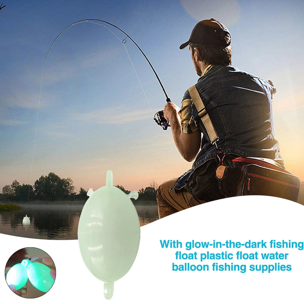 Fishing Float Buoy Reusable Luminous Plastic Float Professional Fishing Accessories Water Fillable Float Bobber Night Fishing Float Fishing Tackle